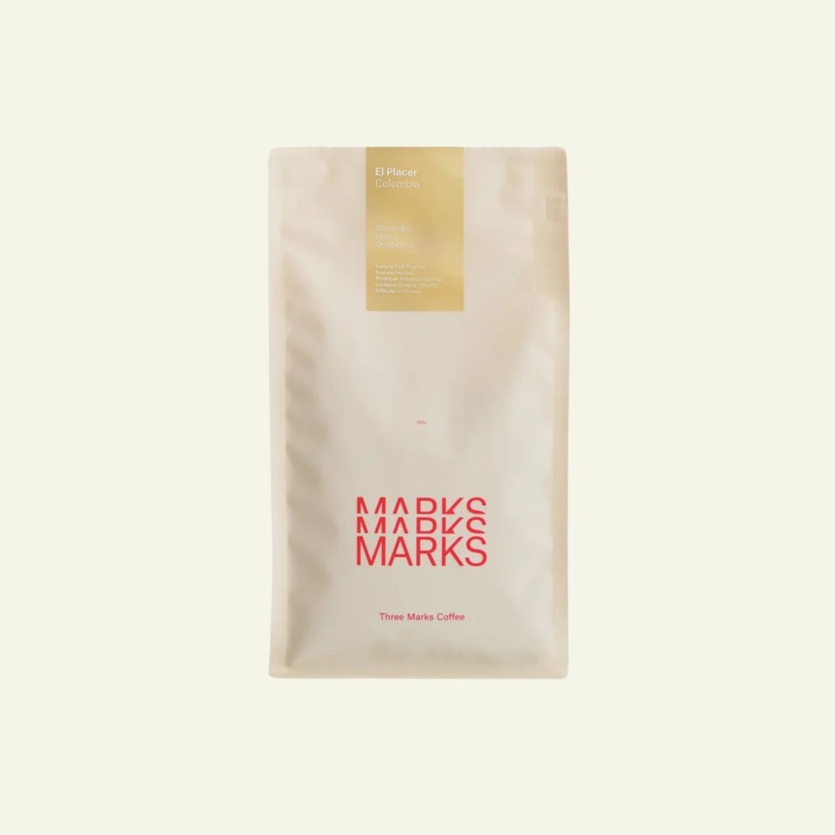 Colombia "El Placer" Pink Bourbon - Three Marks Coffee