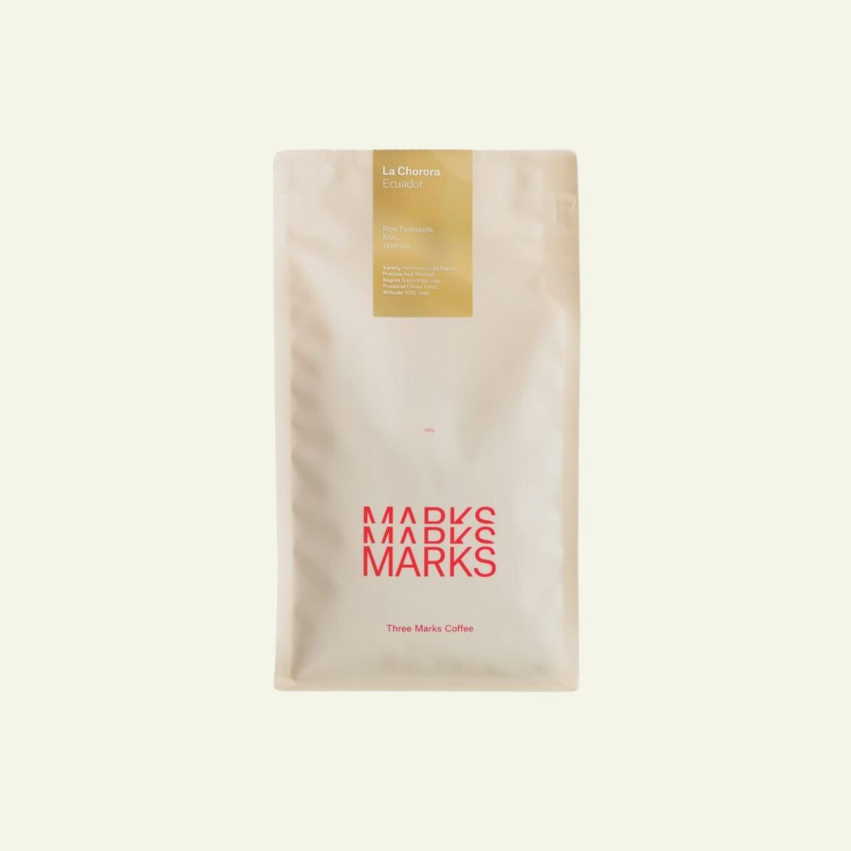 Ecuador "La Chorora" Washed Heirloom - Three Marks Coffee