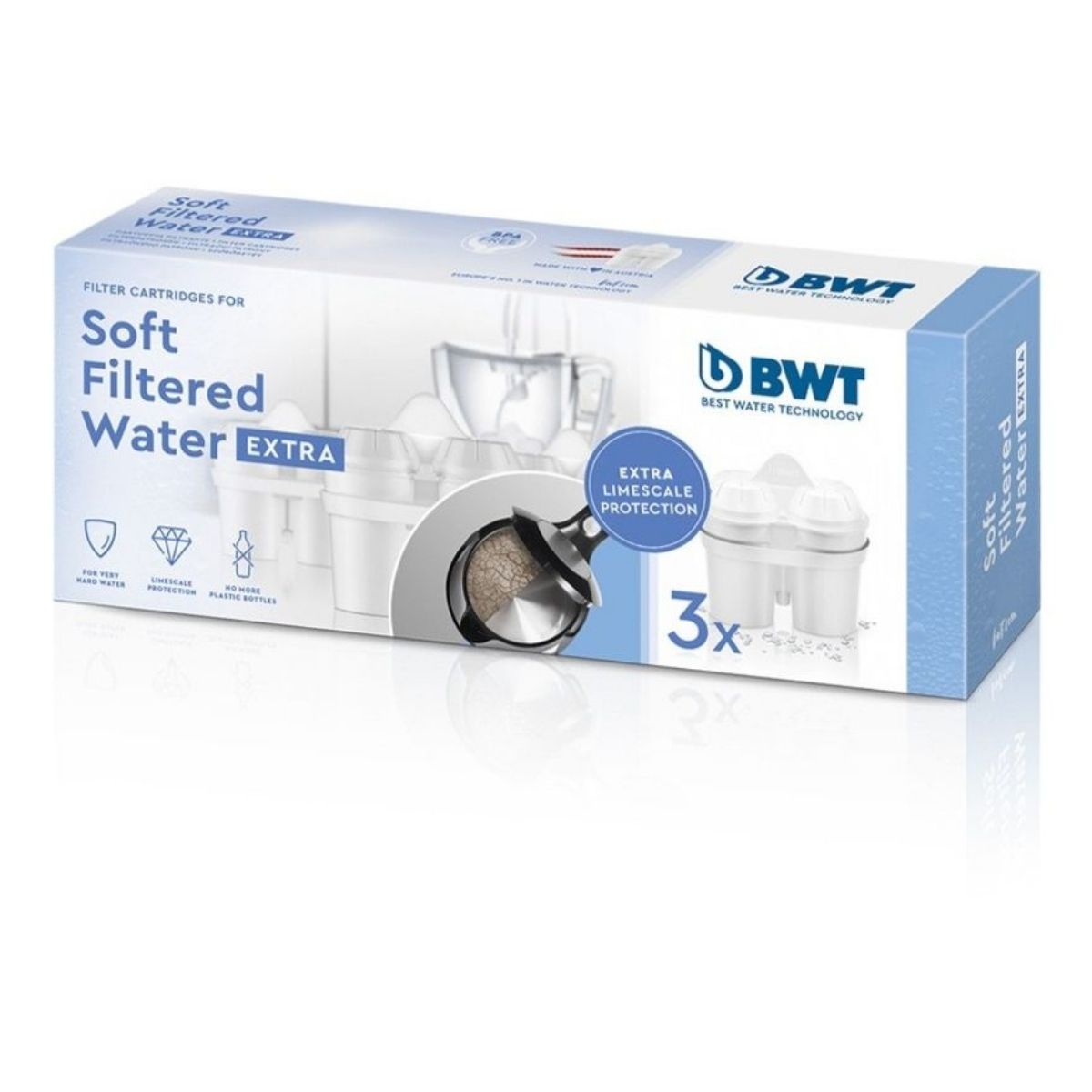 BWT Extra Soft Water Filter Cartridges - 3 pack