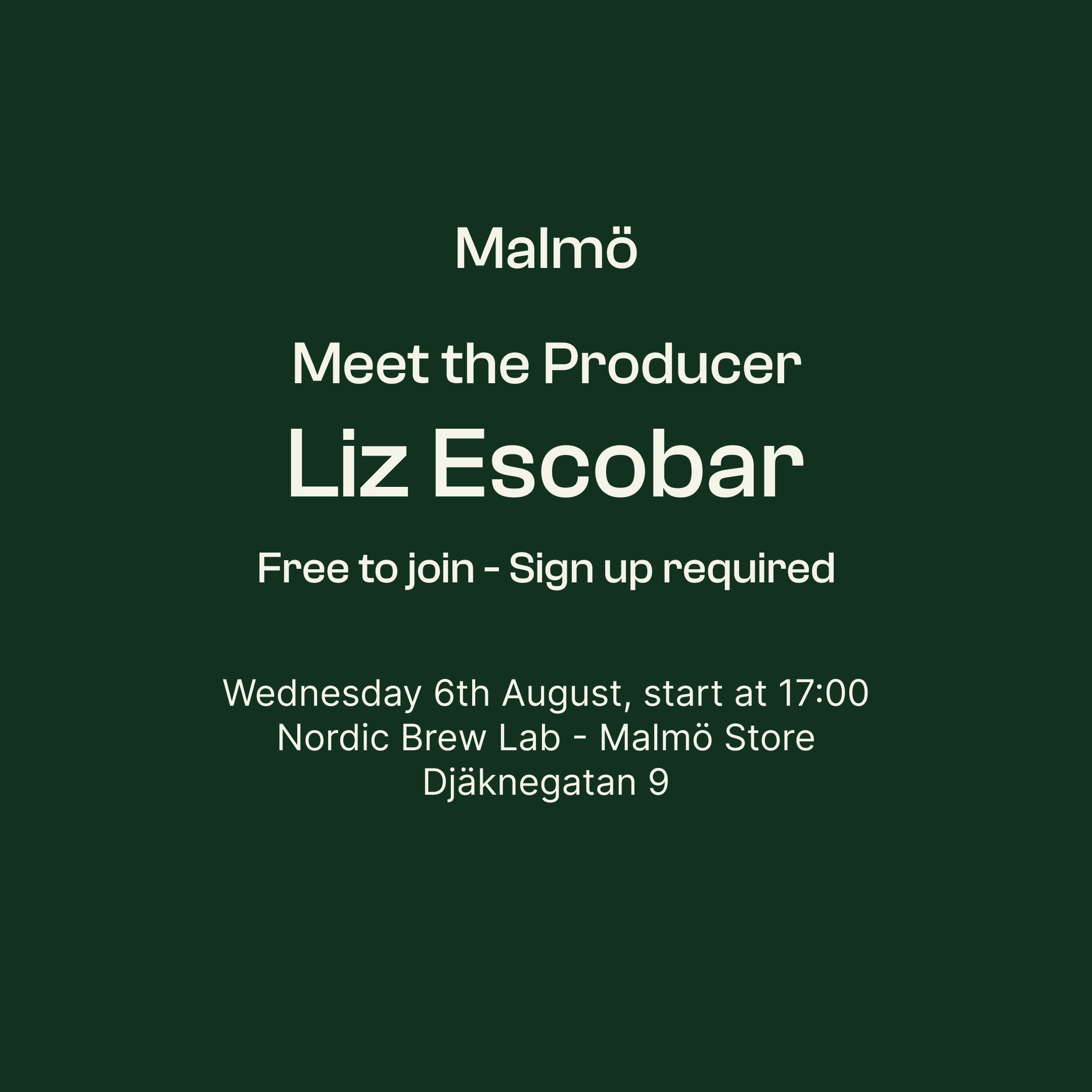 Meet the Producer: Liz Escobar - Malmö