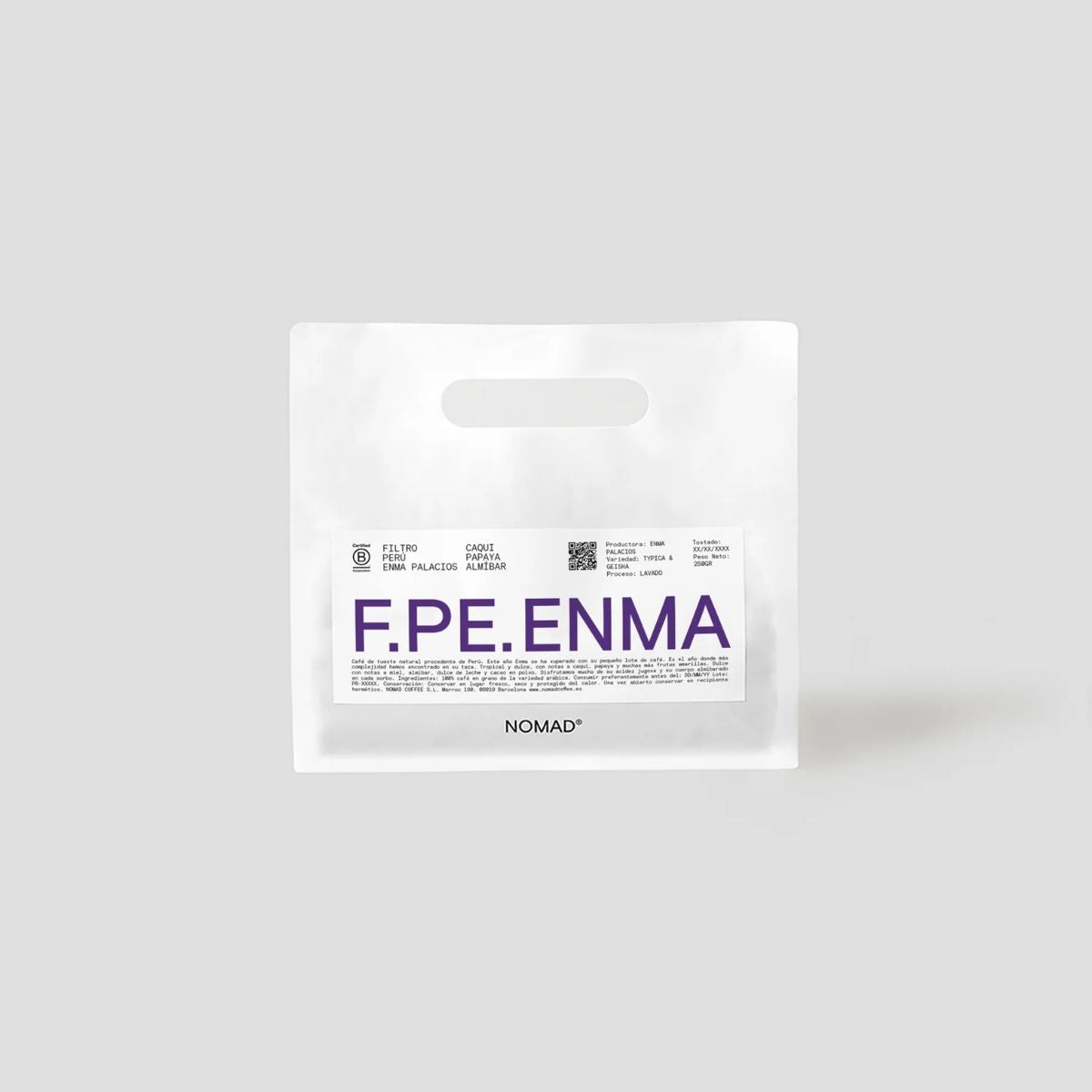 Peru "Enma Pelacios" Washed Typica + Gesha - Nomad Coffee Roasters