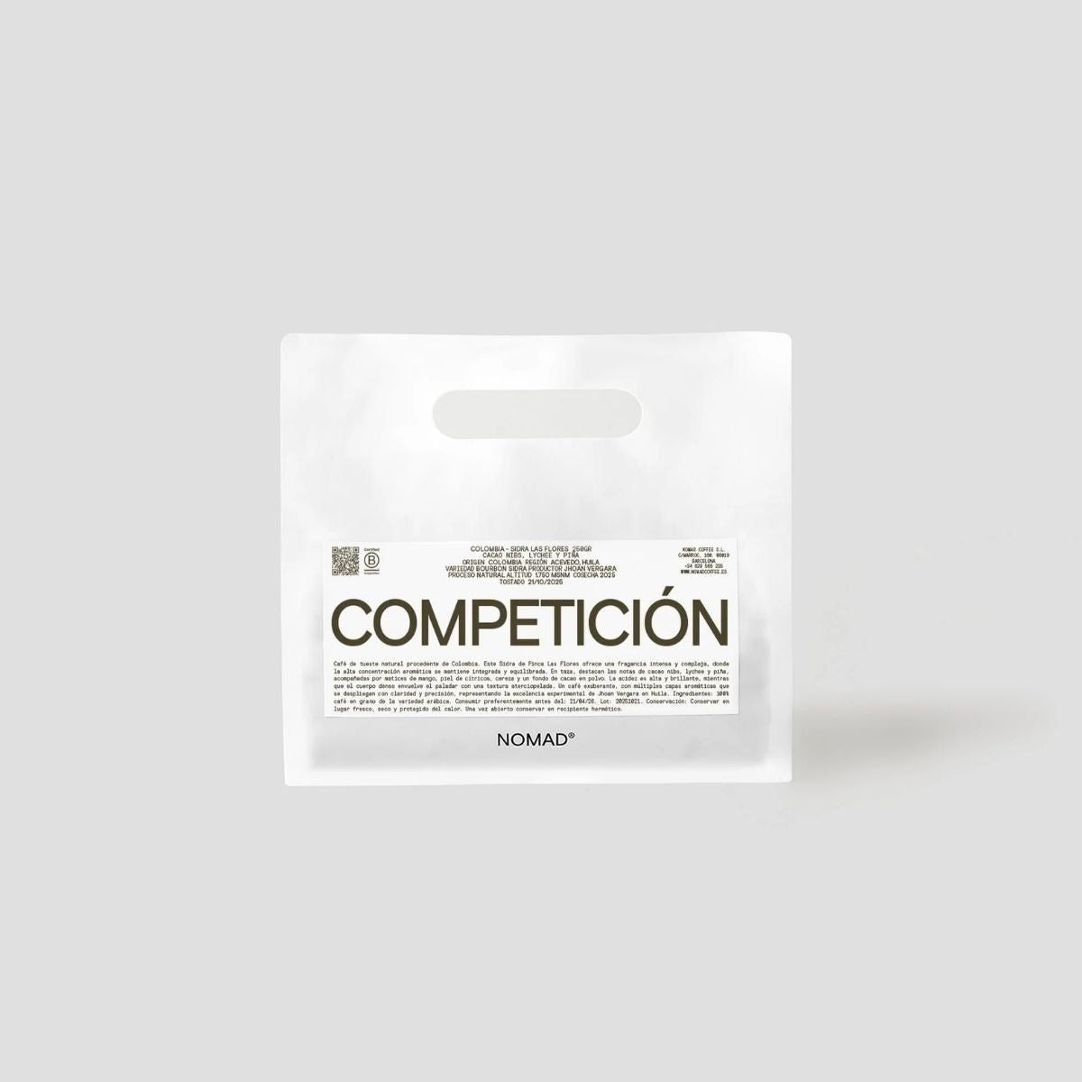 Colombia "Las Flores" Natural Sidra - Nomad