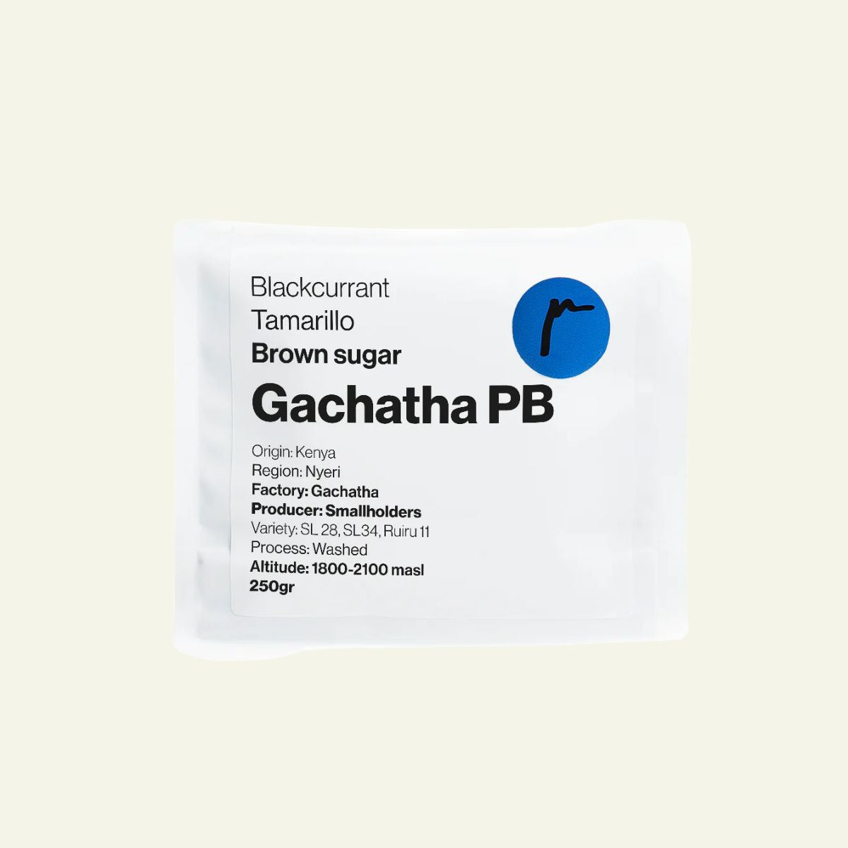 Kenya "Gachatha PB" Washed SL28 + SL34 + Ruiru 11 - Replica