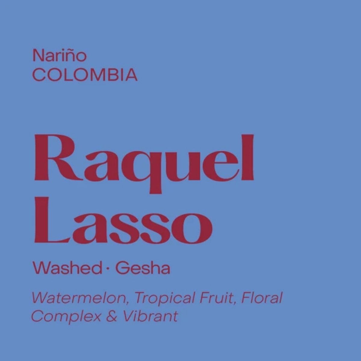 Colombia "Raquel Lasso" Washed Gesha - Subtext Coffee