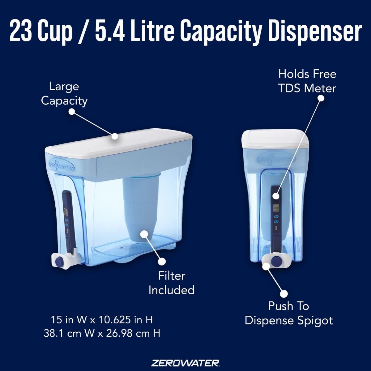 Zerowater 5.4L Water Filter Dispenser