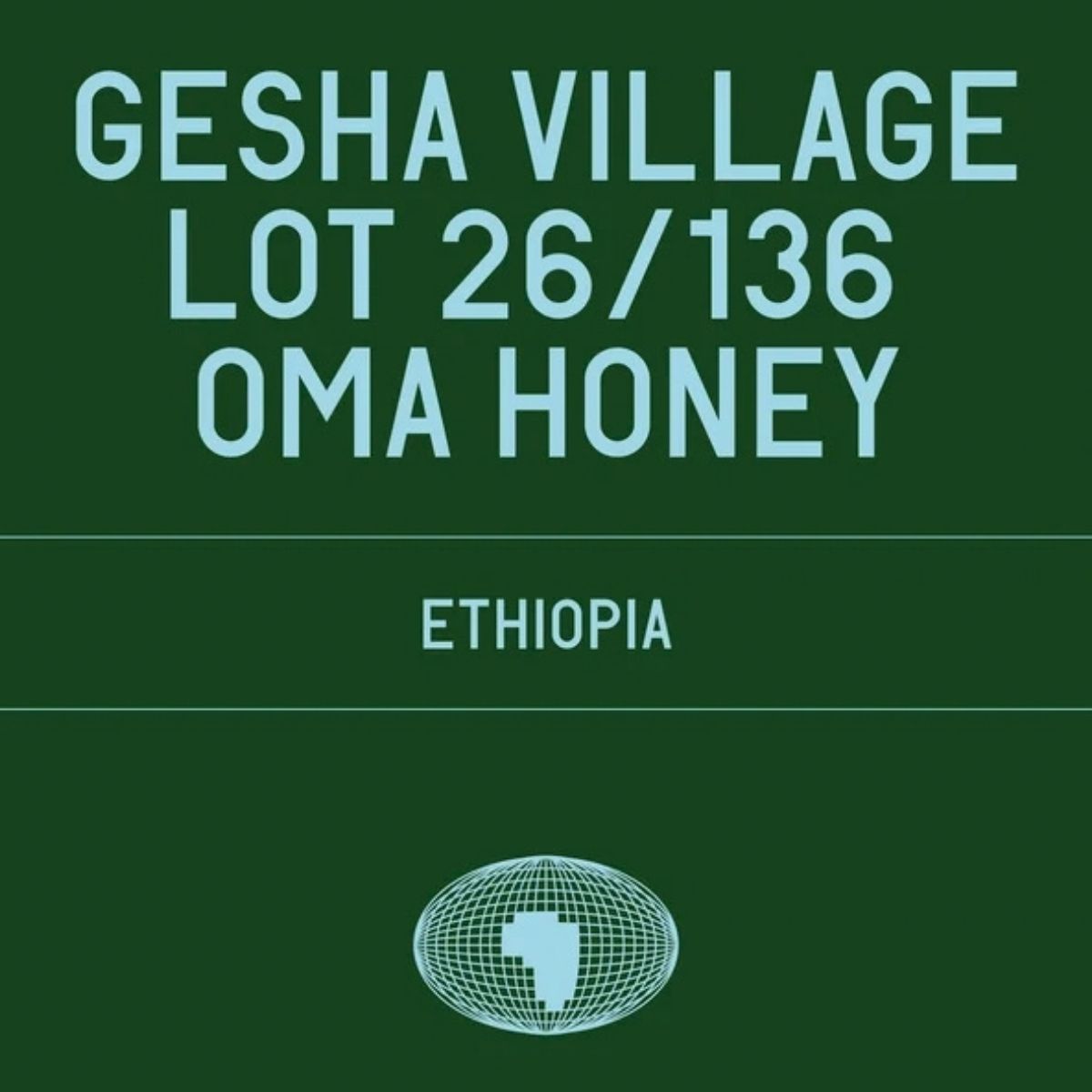 ★ Ethiopia "Gesha Village Lot 26/136 Oma" Honey Gesha 1931 - Daturra