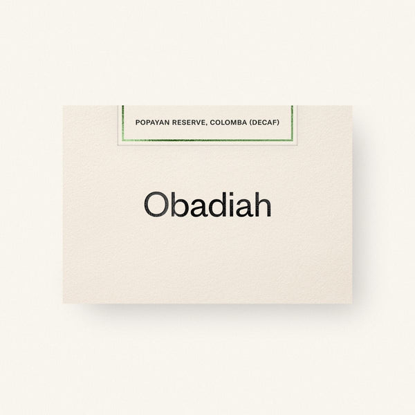 Obadiah - Colombia Popayan Reserve (DECAF)