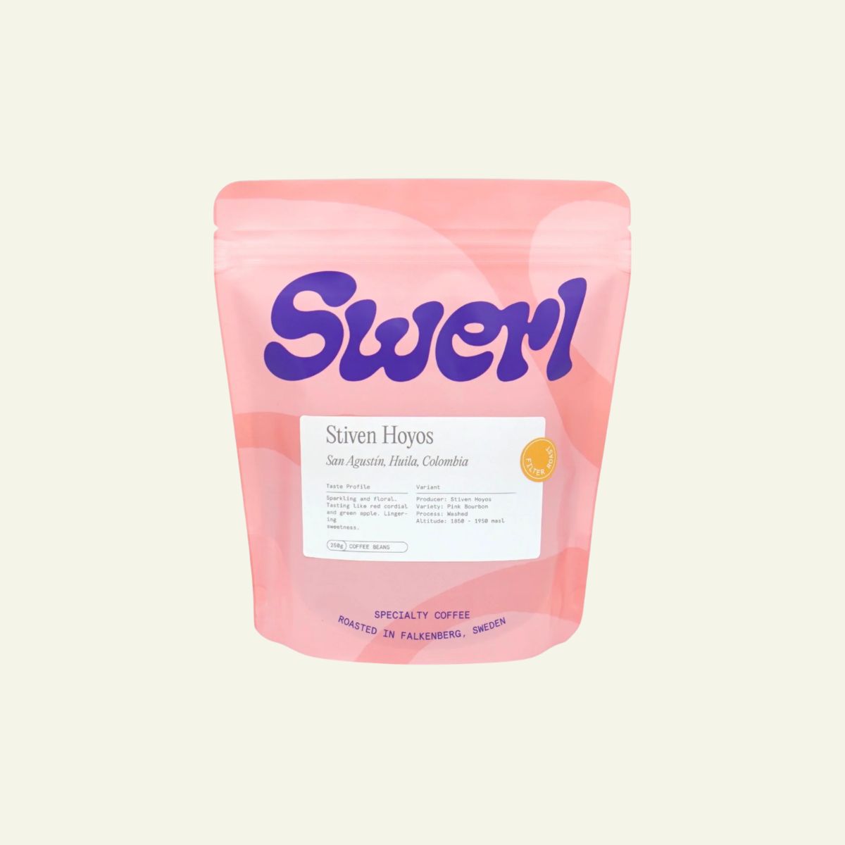 Colombia "Stiven Hoyos" Washed Pink Bourbon - Swerl